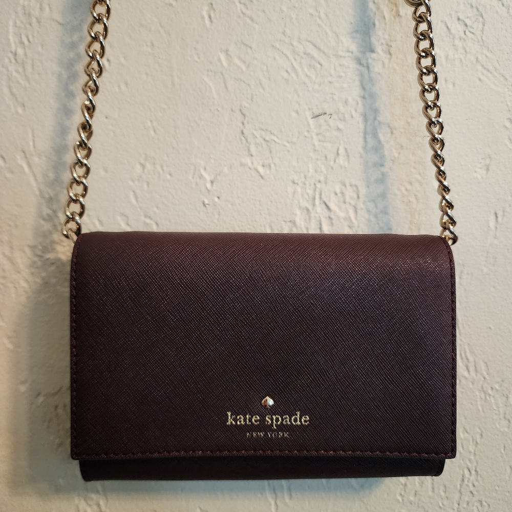 NWOT Kate Spade Maroon Crossbody Bag